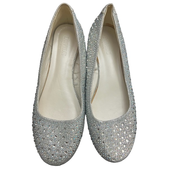 David's Bridal Shoes - David’s Bridals size 9 wedding sparkly flats